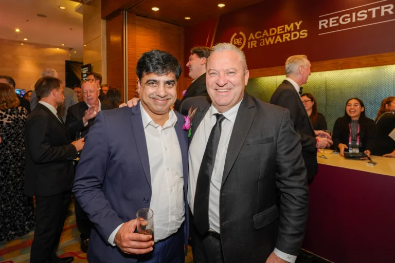 IAG Academy IR Awards 2026 Black Tie Gala Dinner, Welcome Cocktail Reception