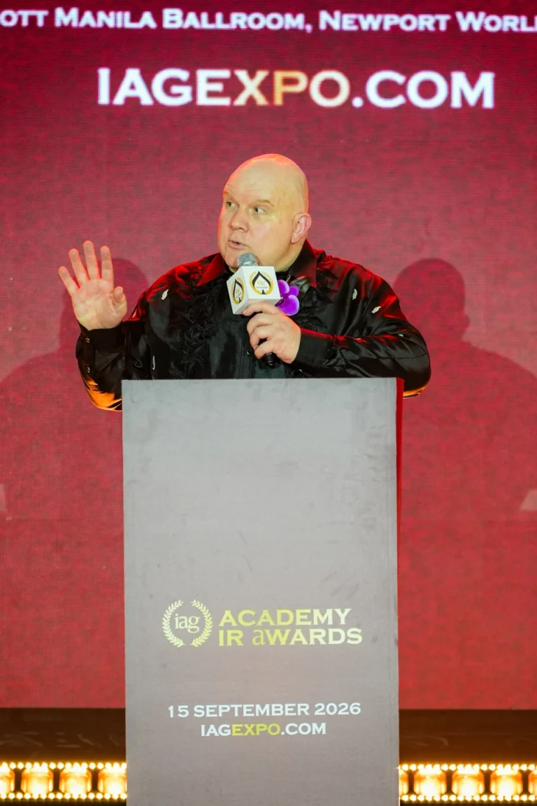 IAG Academy IR Awards 2026 Black Tie Gala Dinner, Host Speech