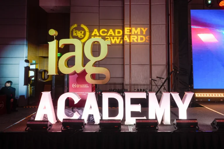 IAG Academy IR Awards 2026 Black Tie Gala Dinner, Pre-Event