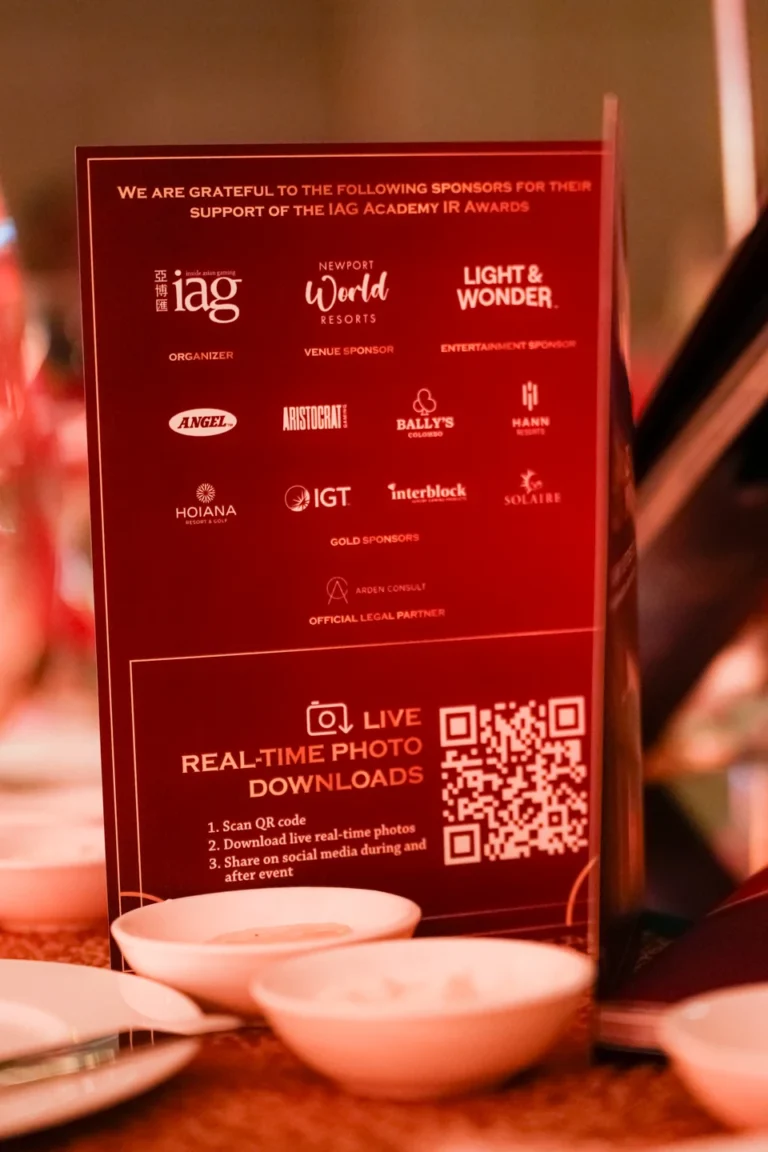 IAG Academy IR Awards 2026 Black Tie Gala Dinner, Pre-Event